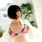 Second pic of Mayu Kamiya Asian takes shirt off and shows nasty ass in panty