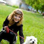 Second pic of Best Blonde walking her dog by http://nudeteenorgy.com/