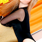 Fourth pic of Alluring Genevieve Gandi shows off her creamy body and yummy pussy on the chair. naked