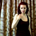 First pic of Hot college babe strips her red fishnets - AmateurPorn