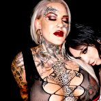 First pic of Insane Lesbian Action With Some Surprise Tattooing and Showering Face Fucking