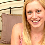 First pic of Petite blonde girlfriend  with a shaved pussy in this pov video - AmateurPorn