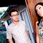 Fourth pic of Bosomy Brunette Milf Sienna West Is Teasing With Downblouse And Hot Ass View / DefineBabe.com