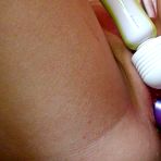 Fourth pic of Big Titted Blonde Rikki Six Does A Blowjob On Cock And Has Her Holes Explored By Toys / DefineBabe.com
