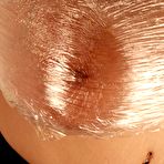 Fourth pic of Plastic wrap around my big titties
