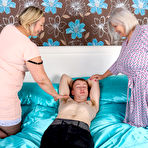 First pic of Young Chris is getting his dream come true with a big breasted threesome - Free Mature.nl gallery