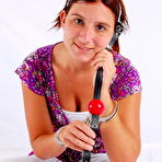 First pic of GagGirls.com | GG07 - Gina gets a locking gag