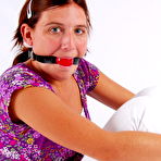 Third pic of GagGirls.com | GG07 - Gina gets a locking gag