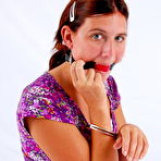 Fourth pic of GagGirls.com | GG07 - Gina gets a locking gag