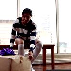 Fourth pic of Girls Out West - Amateur hottie tests sex toys by the window - AmateurPorn