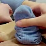 Third pic of Faccio Un Footjob Con Calzini Azzurri E Poi Li Butto Nella Spazzatura! Onlyfans: Mistress Darkshine - FAPCAT