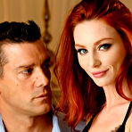 First pic of Oiled Redhead Babe Lacy Lennon Fucked In The Doggy Style Pose - FAPCAT