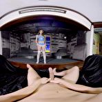 Fourth pic of Loud Moaning Busty Babe Takes Her Friends Dick In VR - FAPCAT