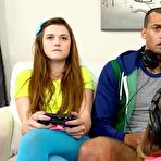 Second pic of CFNM Gamer Babes Sharing The One Hard Cock - FAPCAT