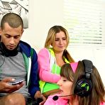 Second pic of Clothed Babes Dominate Dick In Cfnm Group - FAPCAT