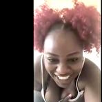 First pic of Attractive, ebony stunner has a hefty grin on her face, because she is about to jack