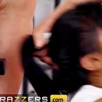 Fourth pic of Busty Dee Williams & Petite Ember Snow Catch Xander Corvus Masturbate While They Work Out - FAPCAT