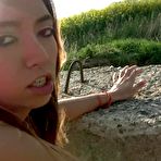 Fourth pic of Mexican Babe Frida Sante Gives Roadside Blowjob And Fucking - FAPCAT