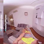 Fourth pic of Sultry Blonde Babe Mary Kalisy Lubes Up Big Dick In POV For VR Cowgirl Ride - FAPCAT