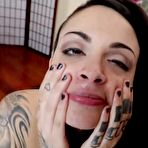 Fourth pic of Emo Chick Throats Cock And Asks For Facial - FAPCAT