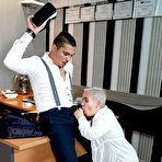 Second pic of Mature Midget Sara One is having sex with pretty toyboy Cris Angelo - Free Mature.nl gallery