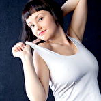 First pic of Mirelle A: Hottie squeezes boobs on chair @ Met Art - XNSFW.COM