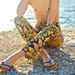 Second pic of Polina Pafio Topless Beach Babe