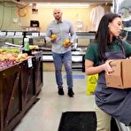 First pic of Asian Supermarket Cashier Fucked Hard At Her Work - AmateurPorn