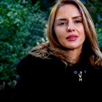 Third pic of Russian Smokers | Absolutely stunning lady is smoking two long cigarettes in the park