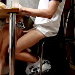 Fourth pic of Hot Roommate Sucks My Cock Under Table - AmateurPorn