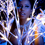 Fourth pic of Kira Noir takes off her ice-fairy costume showing her large tits