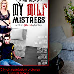 Fourth pic of This toyboy gets it from Milf Mistress Nina Blond - Free Mature.nl content