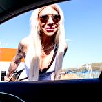 First pic of Mature street whore Devil Red aka Amy Love serves two cocks