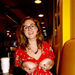 Third pic of Grace Onfire in a Red Dress