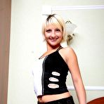 First pic of Blonde Chick Stripping Slowly - hairypussy.photos