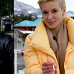 First pic of Russian Smokers | Short cut hair blonde girl is smoking two cork cigarettes