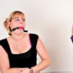 First pic of GagGirls.com | GG08 - Mau and Lau ballgagged