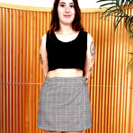 First pic of Gigi Hairy Chick in a Mini Skirt