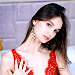 First pic of Anastasia Bella Leggy Lean Babe in Red Lingerie