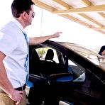 First pic of Chocolate Skin Cutie Rides Her Driving Instructor - Cheating Sluts