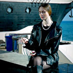 First pic of Russian Smokers | Smoking strong brown 120mm cigarette near the beach