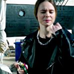 Third pic of Russian Smokers | Smoking strong brown 120mm cigarette near the beach