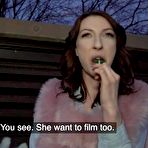 Second pic of Public Agent Amateur looking babe loves to tease with a lollipop before having sex - AmateurPorn