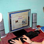 First pic of GagGirls.com | GG05 - Ela at home