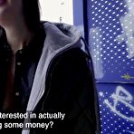 Second pic of Public Agent train station smoker gets her boobs out to pay the fine - AmateurPorn