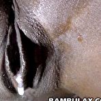 Fourth pic of Ebony doggyfuked by big white cock and cum inside - AmateurPorn