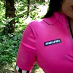 Second pic of Dirty Angelina | Pink Latex Corvette Bitch & Blowjob & Handjob in Public &ndash; Fuck my nasty Mouth &ndash; Cum on my Tits