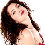 Second pic of Gia Ren stripping to her burgundy socks and teasing