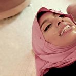 Fourth pic of Busty Muslim Chick Rides Fat Cock In Hijab - AmateurPorn