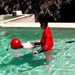 Fourth pic of Club Rubber Restrained | Floating in the Pool - video